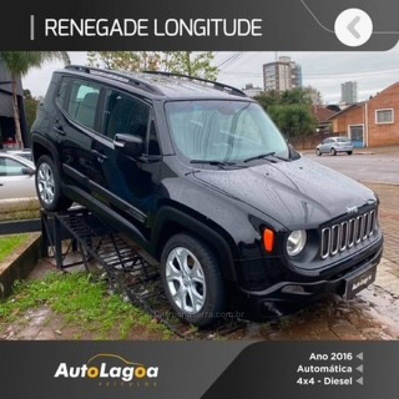 renegade 2.0 16v turbo diesel longitude 4p 4x4 automatico 2016 lagoa vermelha