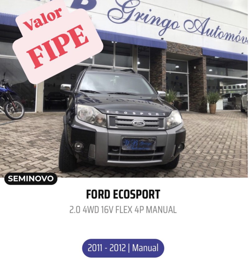 ecosport 2.0 4wd 16v flex 4p manual 2012 vale real