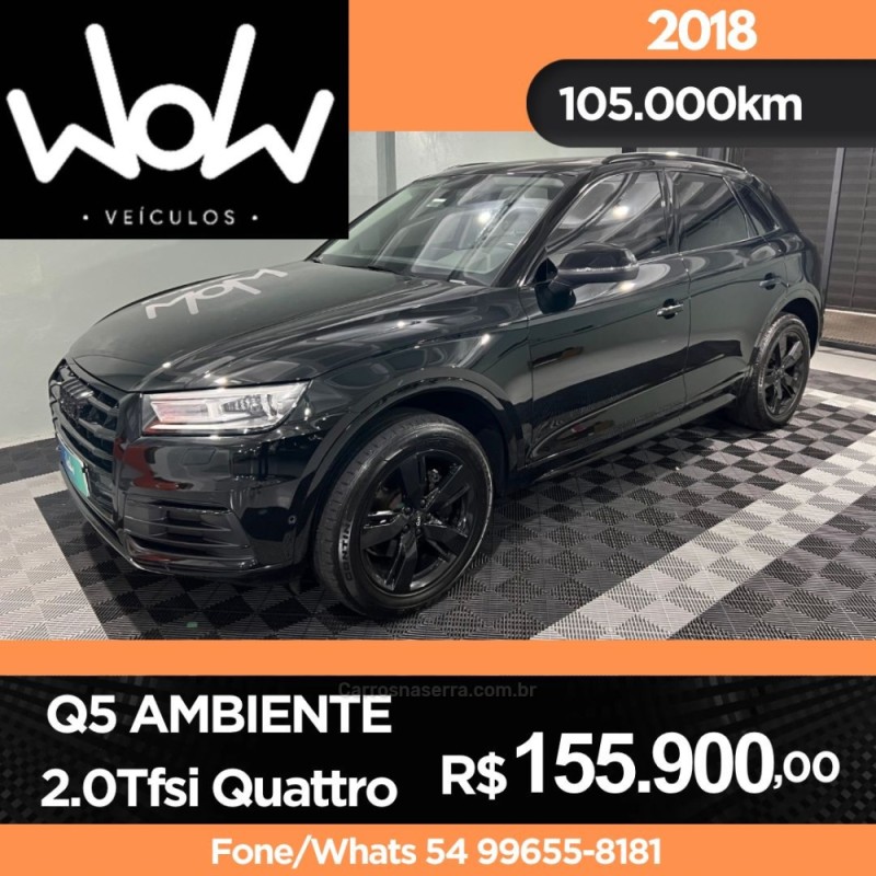 Q5 2.0 TFSI AMBIENTE 16V 225CV GASOLINA 4P AUTOMÁTICO - 2018 - BENTO GONçALVES