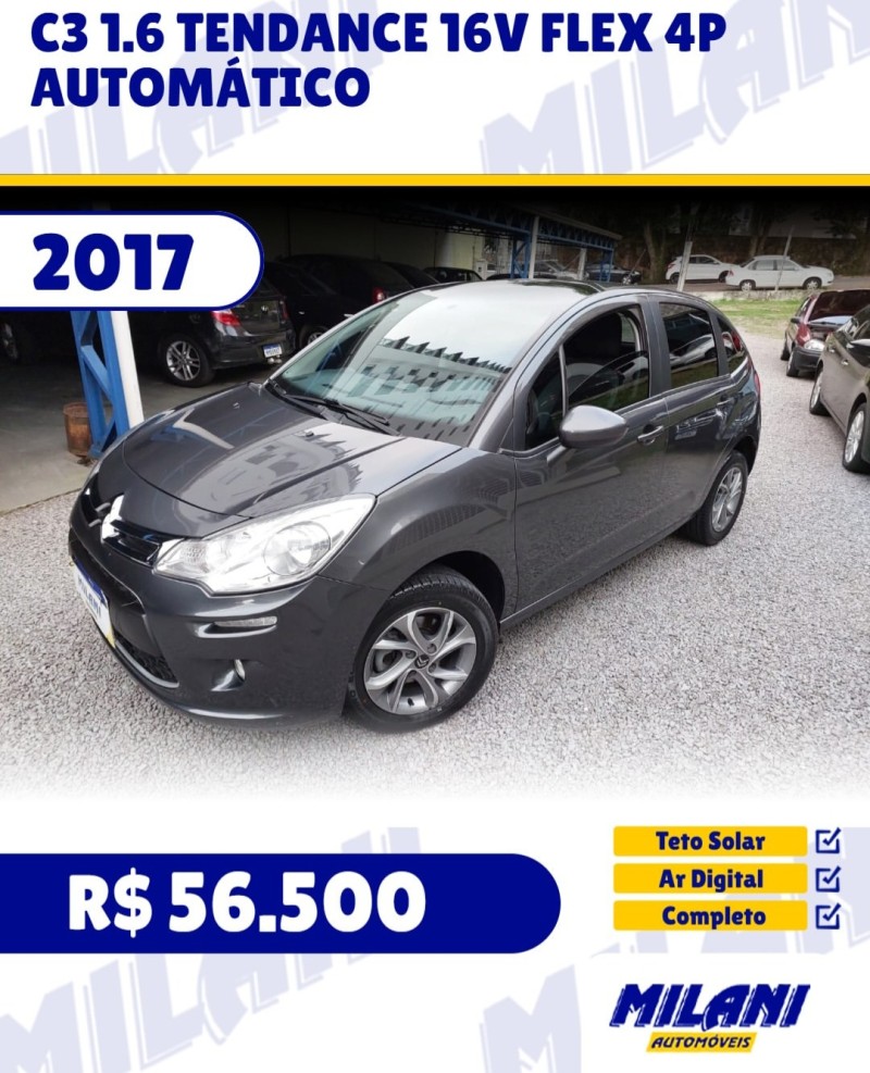 c3 1.6 tendance 16v flex 4p automatico 2017 bento goncalves