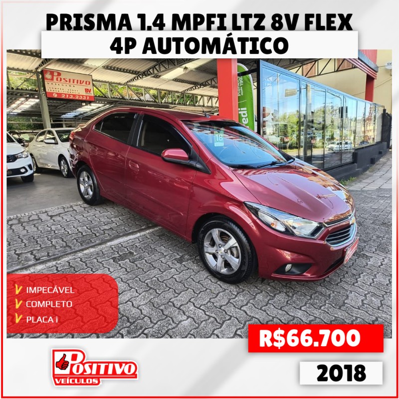 prisma 1.4 mpfi ltz 8v flex 4p automatico 2018 caxias do sul