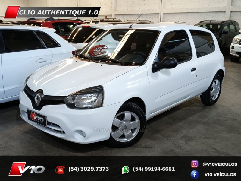 clio 1.0 authentique 16v flex 2p manual 2013 caxias do sul