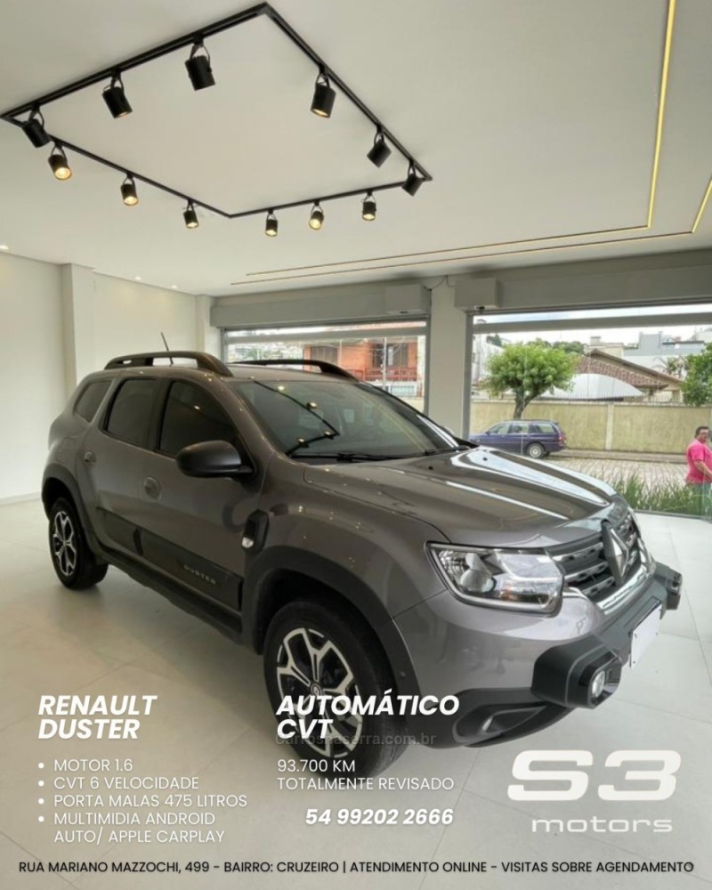 duster 1.6 iconic 16v flex 4p automatico 2021 caxias do sul