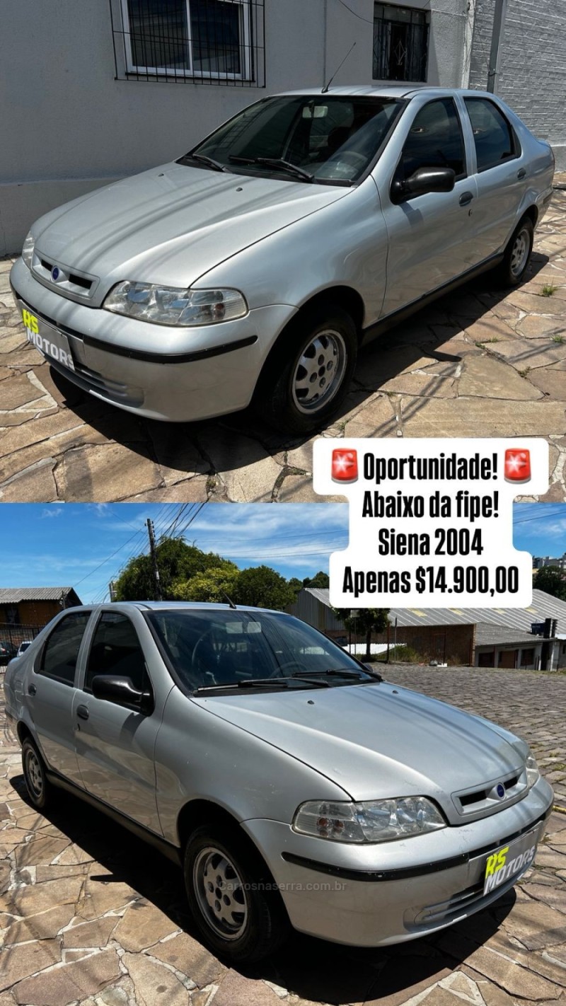 SIENA 1.0 MPI FIRE 8V GASOLINA 4P MANUAL - 2004 - CAXIAS DO SUL