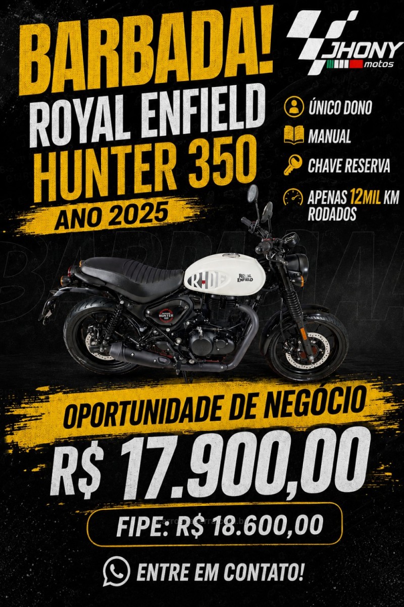 hunter 350 2025 caxias do sul