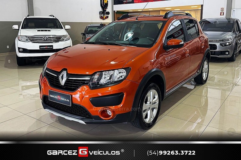 sandero 1.6 stepway 8v flex 4p manual 2016 bento goncalves