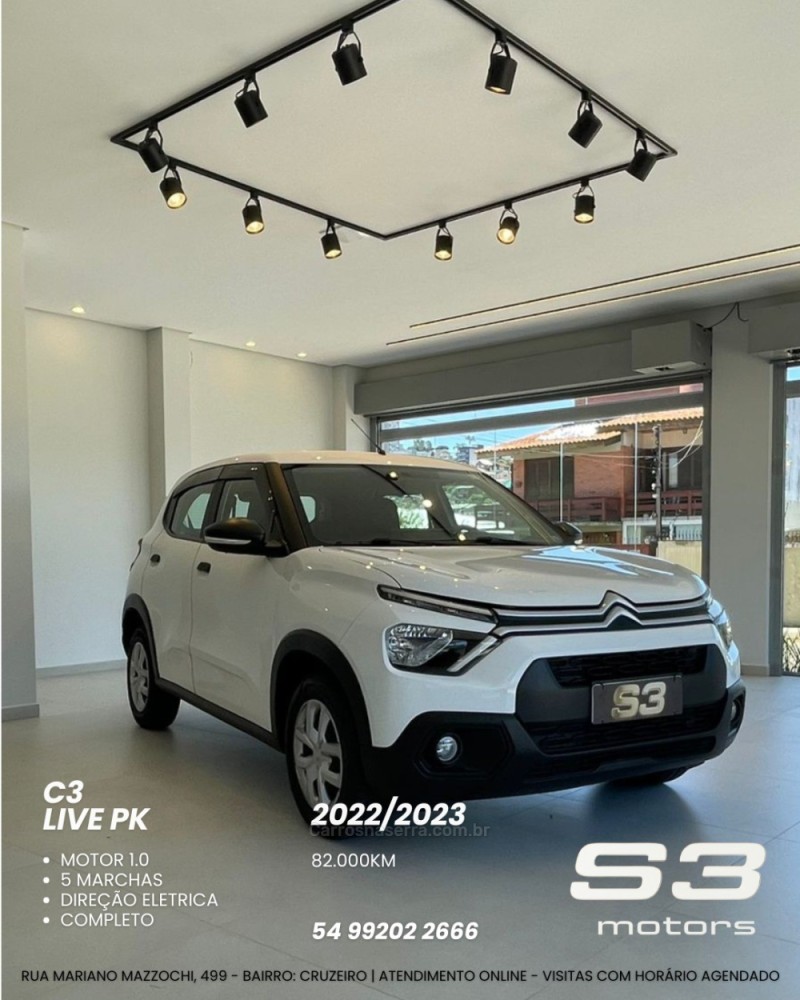 c3 1.0 live pack 6v 4p flex manual 2023 caxias do sul