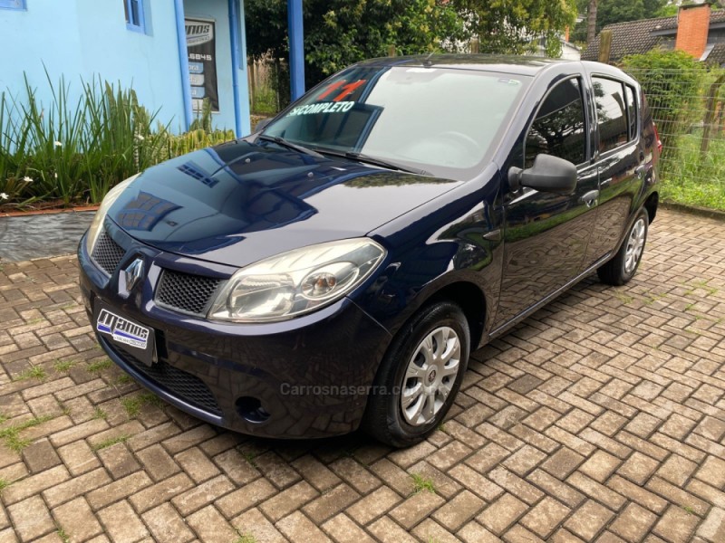 sandero 1.0 authentique 16v flex 4p manual 2011 canela