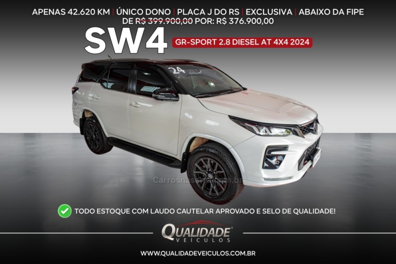 hilux sw4 2.8 gr s 4x4 cd 16v turbo intercooler diesel 4p automatico 2024 santa cruz do sul