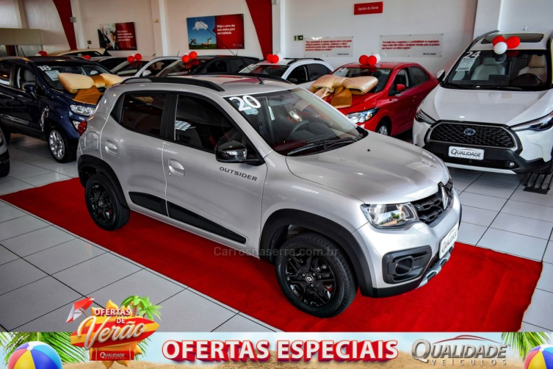 kwid 1.0 12v outsider flex 4p manual 2020 santa cruz do sul