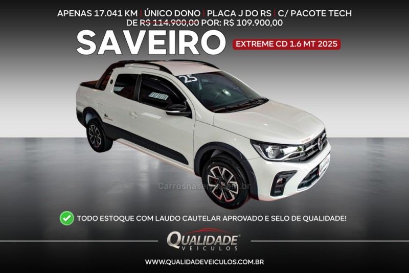 saveiro 1.6 msi extreme cd 16v flex 2p manual 2025 santa cruz do sul
