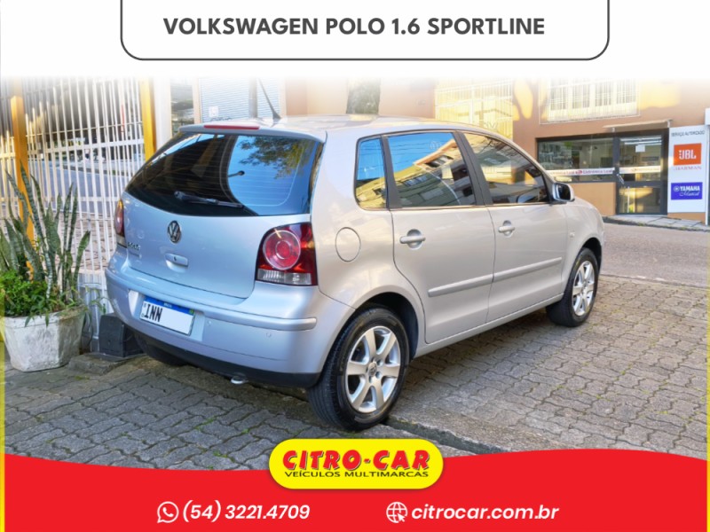 POLO 1.6 MI SPORTLINE 8V FLEX 4P MANUAL - 2007 - CAXIAS DO SUL