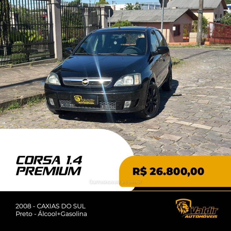 corsa 1.4 mpfi premium 8v flex 4p manual 2008 caxias do sul
