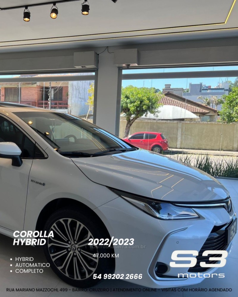 corolla 1.8 altis premium 16v hibrido 4p automatico 2023 caxias do sul