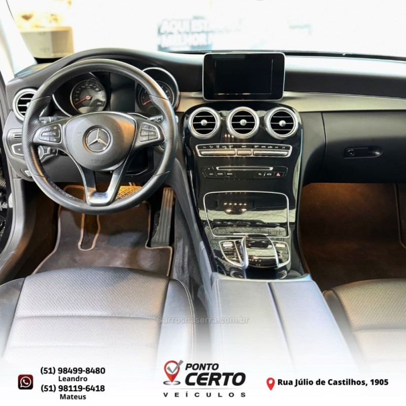 C 180 1.6 CGI AVANTGARDE 16V TURBO GASOLINA 4P AUTOMÁTICO - 2017 - SANTA CRUZ DO SUL