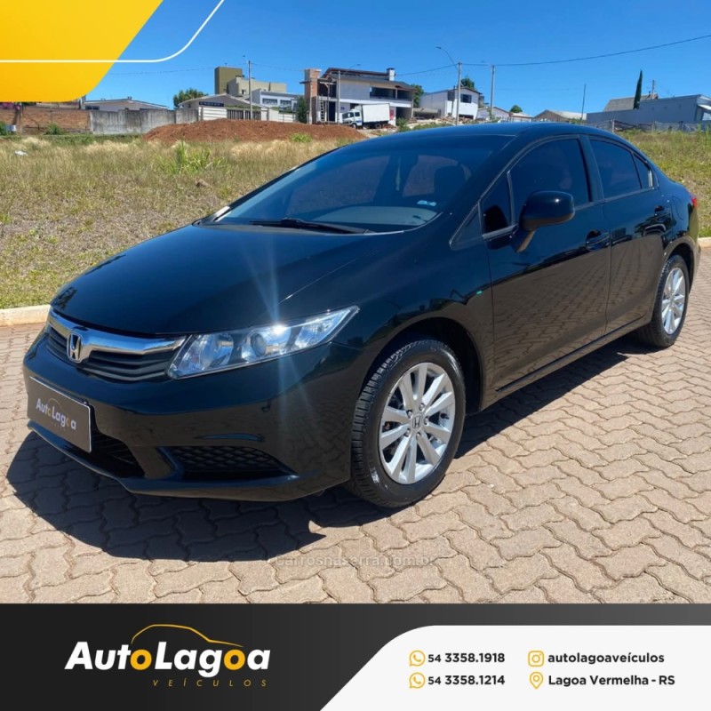CIVIC 1.8 LXS 16V FLEX 4P MANUAL - 2014 - LAGOA VERMELHA