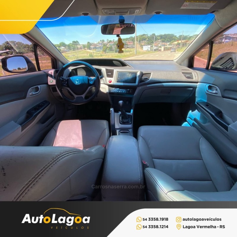CIVIC 1.8 LXS 16V FLEX 4P MANUAL - 2014 - LAGOA VERMELHA