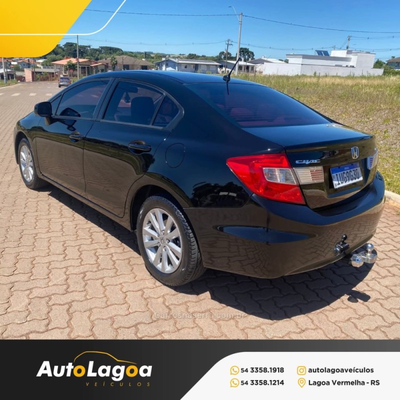 CIVIC 1.8 LXS 16V FLEX 4P MANUAL - 2014 - LAGOA VERMELHA