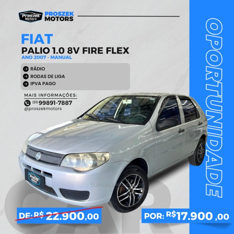 palio 1.0 mpi fire 8v gasolina 4p manual 2007 canoas