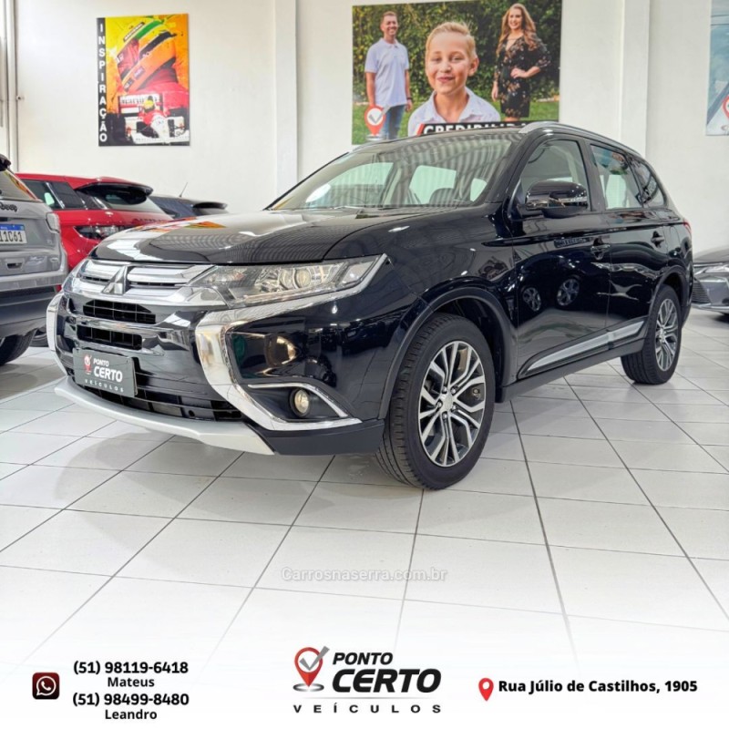 outlander 2.0 16v gasolina 4p automatico 2017 santa cruz do sul