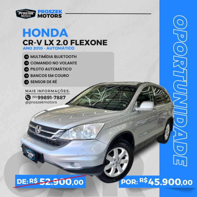 CRV 2.0 LX 4X2 16V GASOLINA 4P AUTOMÁTICO