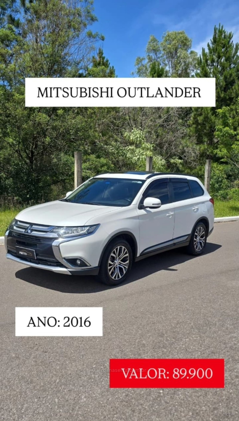 outlander 2.0 16v gasolina 4p automatico 2016 bento goncalves