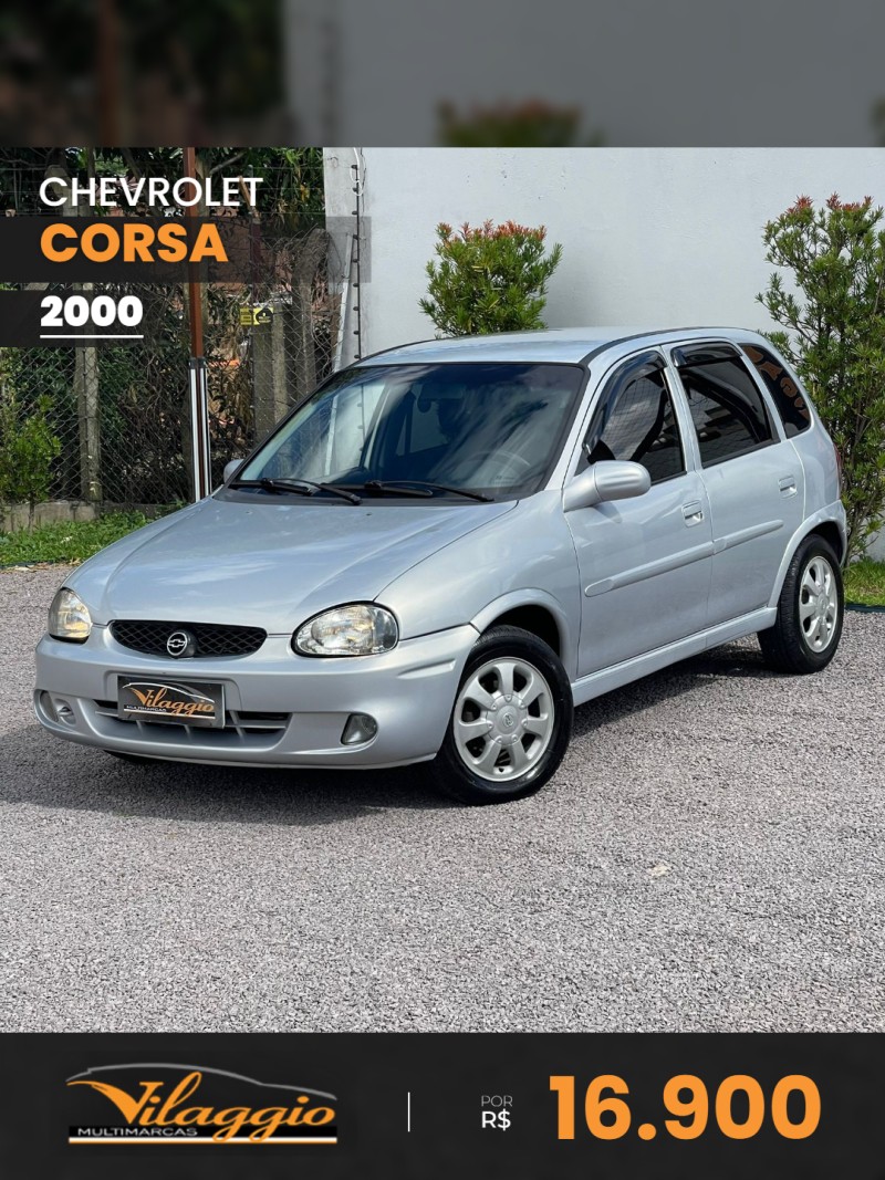 CHEVROLET - CORSA - 1999/2000 - Prata - R$ 16.900,00