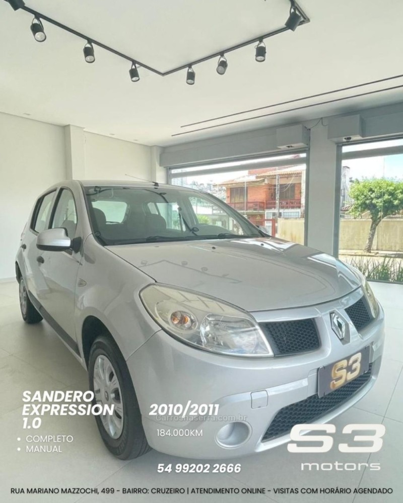 sandero 1.0 expression 12v flex 4p manual 2011 caxias do sul