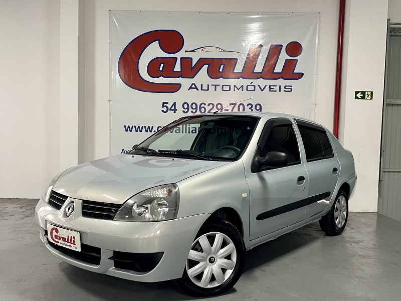 clio 1.0 authentique sedan 16v flex 4p manual 2009 caxias do sul