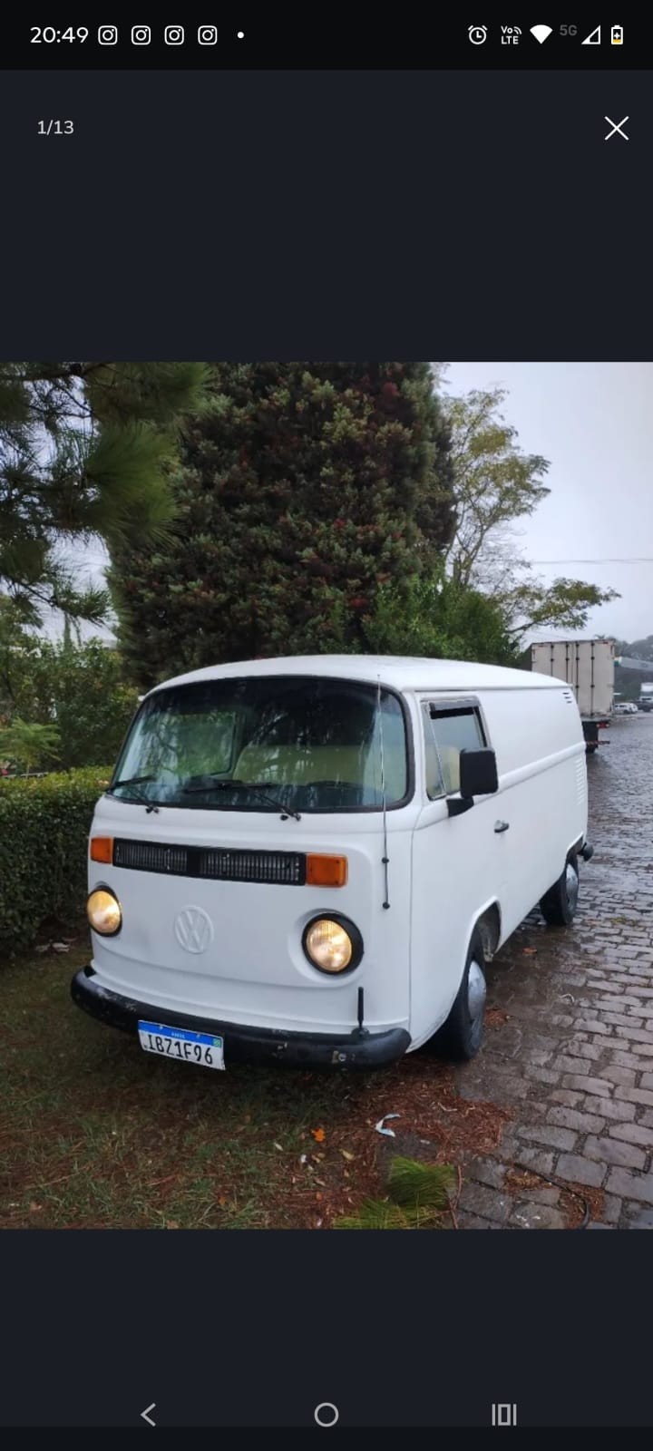 KOMBI 1.6 FURGÃO 8V GASOLINA 3P MANUAL - 1989 - FARROUPILHA