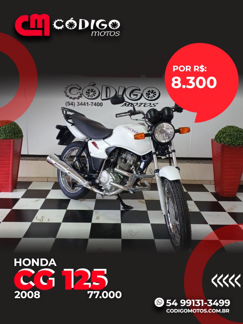 cg 125 fan ks 2008 veranopolis