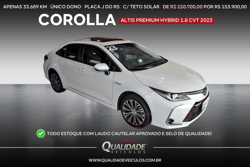 corolla 1.8 altis premium 16v hibrido 4p automatico 2023 santa cruz do sul