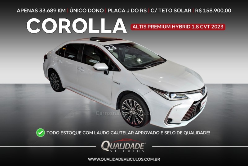 corolla 1.8 altis premium 16v hibrido 4p automatico 2023 santa cruz do sul