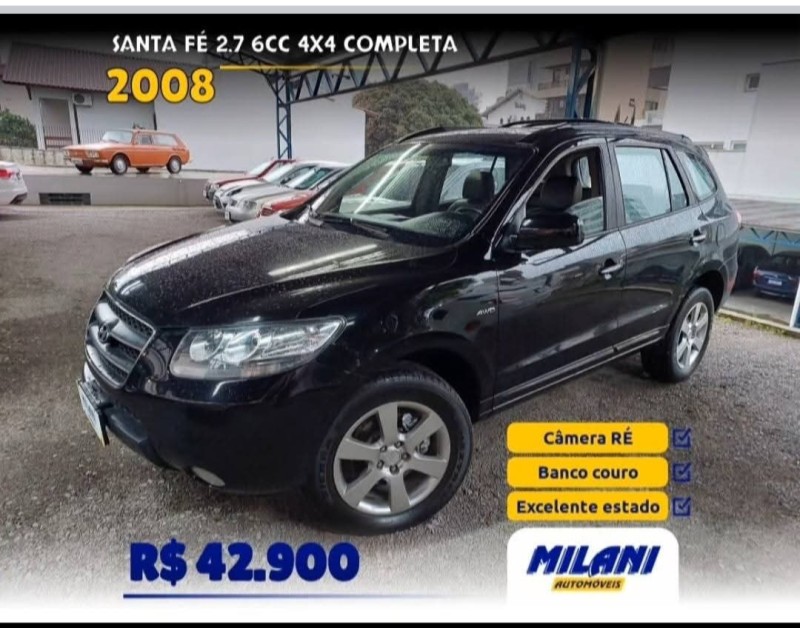 santa fe 2.7 mpfi gls v6 24v 200cv gasolina 4p automatico 2008 bento goncalves