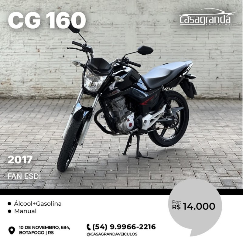 cg 160 fan esdi 2017 bento goncalves