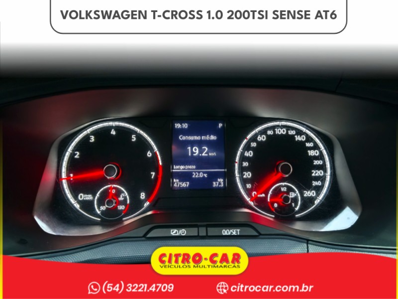 T-CROSS 1.0 TSI 200 SENSE AUTOMÁTICO - 2021 - CAXIAS DO SUL