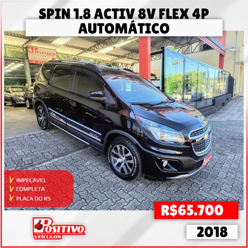 spin 1.8 activ 8v flex 4p automatico 2018 caxias do sul