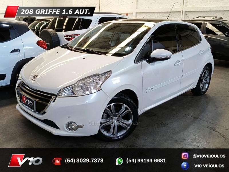 208 1.6 griffe 16v flex 4p automatico 2016 caxias do sul