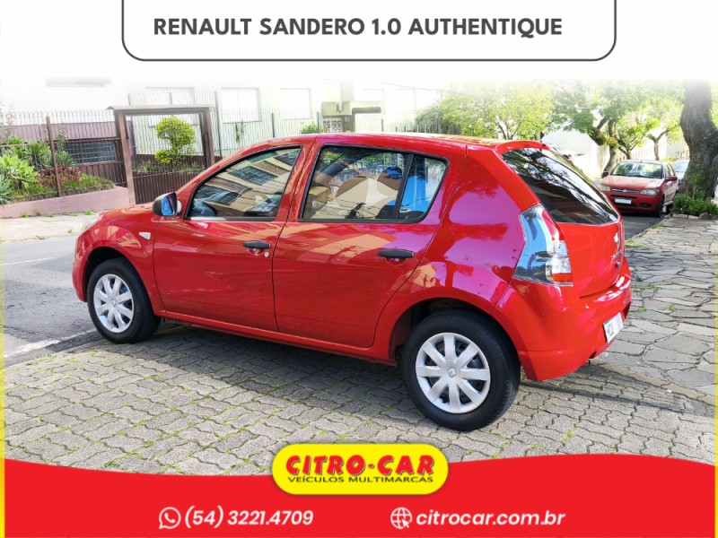 SANDERO 1.0 AUTHENTIQUE 16V FLEX 4P MANUAL - 2014 - CAXIAS DO SUL