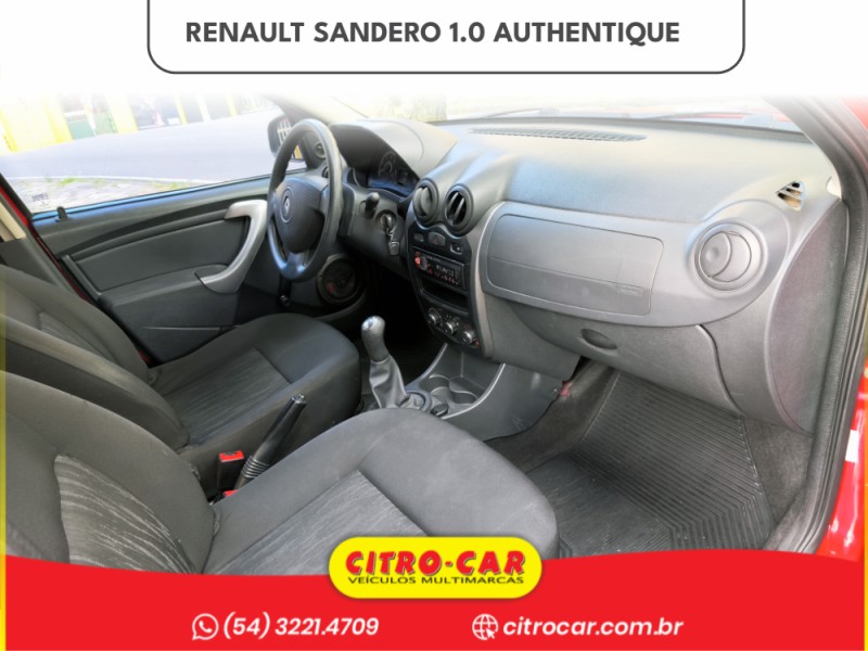 SANDERO 1.0 AUTHENTIQUE 16V FLEX 4P MANUAL - 2014 - CAXIAS DO SUL