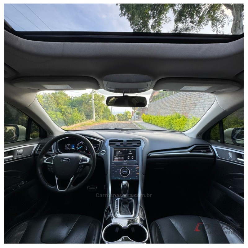 FUSION 2.0 TITANIUM GTDI ECOBOOST FWD GASOLINA 4P AUTOMÁTICO - 2014 - CAMPO BOM