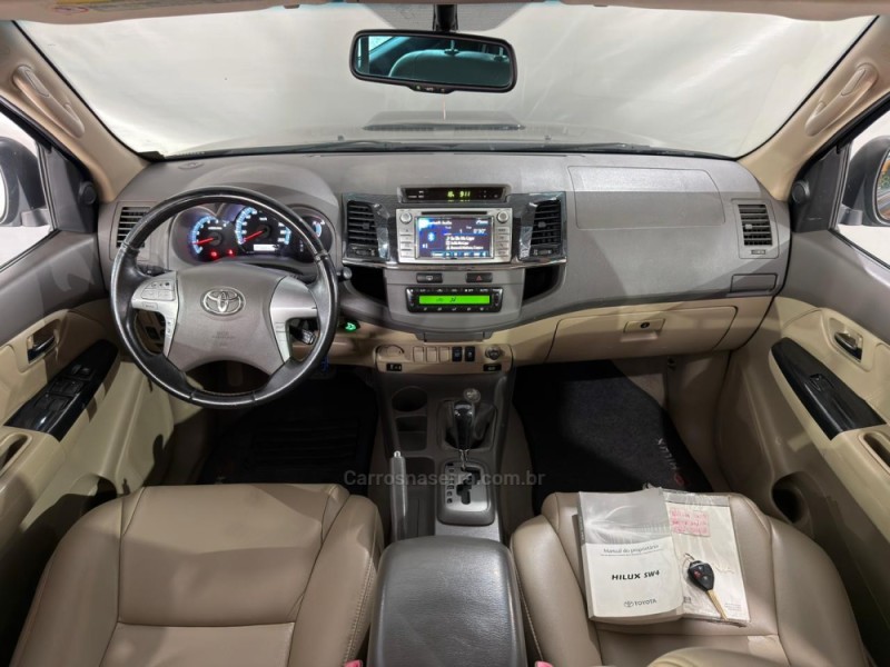 HILUX SW4 3.0 SRV 4X4 7 LUGARES 16V TURBO INTERCOOLER DIESEL 4P AUTOMÁTICO - 2012 - NOVA PRATA