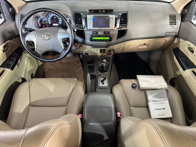 HILUX SW4 3.0 SRV 4X4 7 LUGARES 16V TURBO INTERCOOLER DIESEL 4P AUTOMÁTICO - 2012 - NOVA PRATA