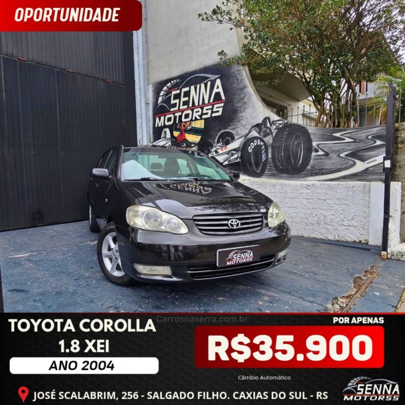 corolla 1.8 xei 16v gasolina 4p automatico 2004 caxias do sul