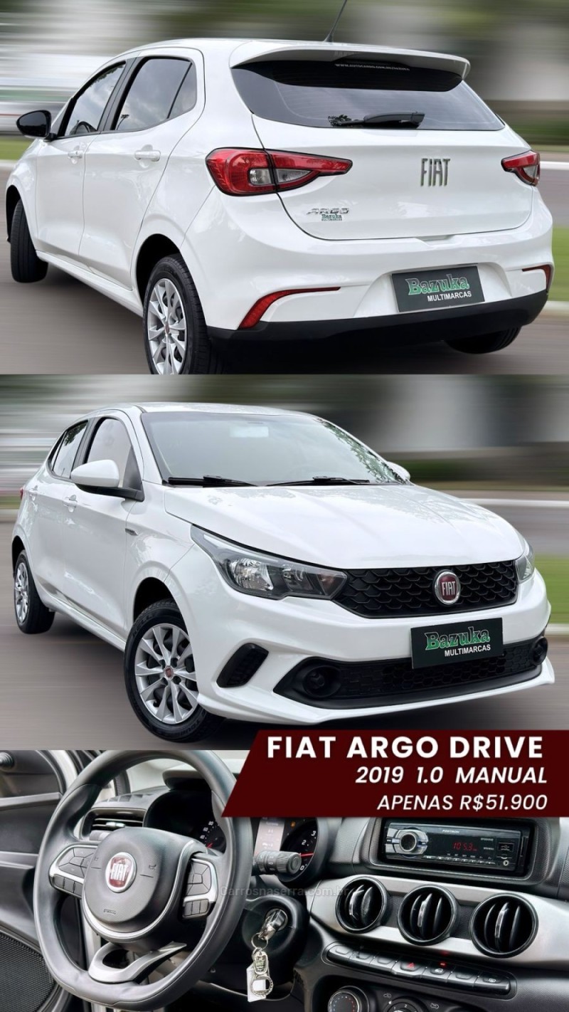 ARGO 1.0 DRIVE 6V FLEX 4P MANUAL - 2019 - NOVO HAMBURGO
