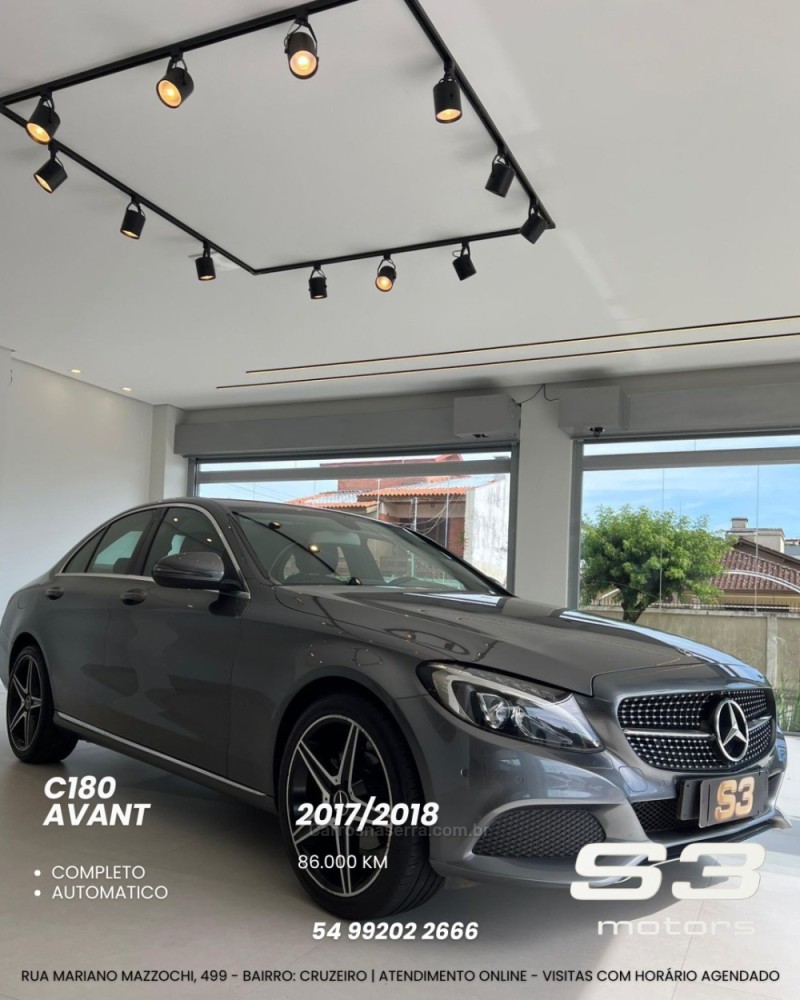 c 180 1.6 cgi avantgarde 16v turbo flex 4p automatico 2018 caxias do sul