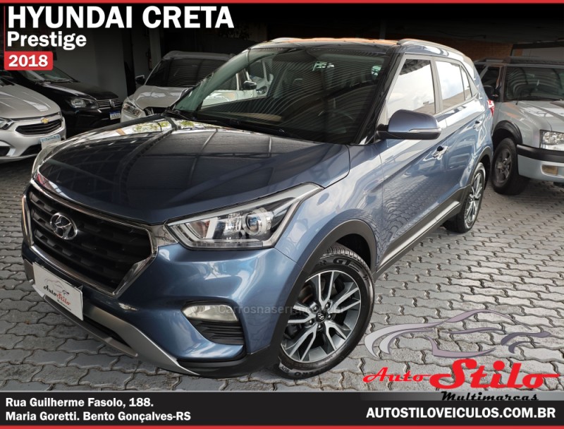 creta 2.0 16v flex prestige automatico 2018 bento goncalves