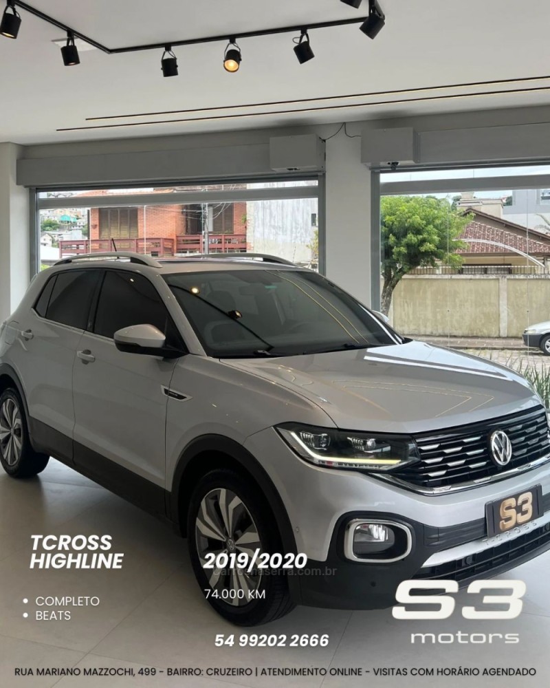 t cross 1.4 highline tsi 16v flex 4p automatico 2020 caxias do sul