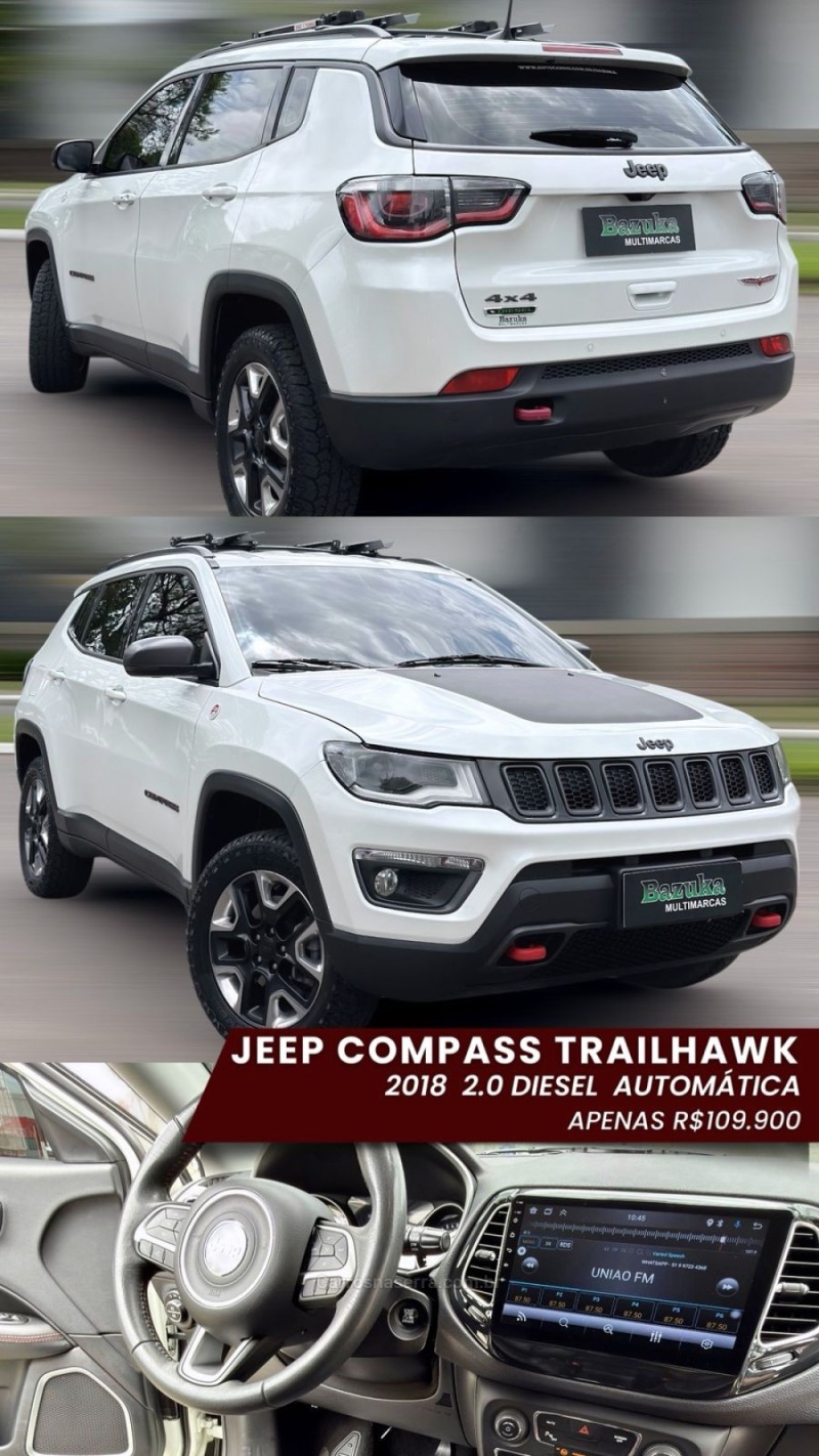 COMPASS 2.0 16V DIESEL TRAILHAWK 4X4 AUTOMÁTICO - 2018 - NOVO HAMBURGO