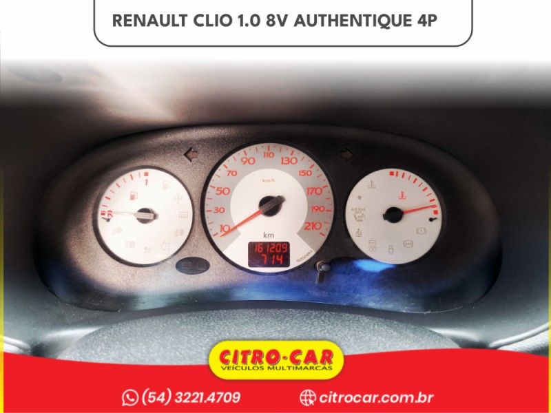 CLIO 1.0 AUTHENTIQUE 8V GASOLINA 4P MANUAL - 2006 - CAXIAS DO SUL